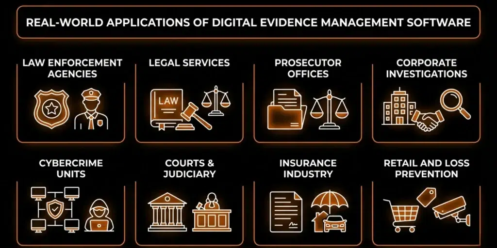 Applications of Digital Evidence Management Software Image